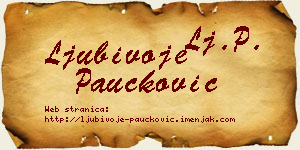 Ljubivoje Paučković vizit kartica